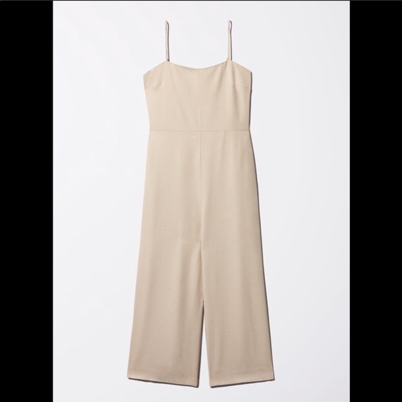 Babaton Pants - Babaton Esteban Light Tan Jumpsuit Size 4
